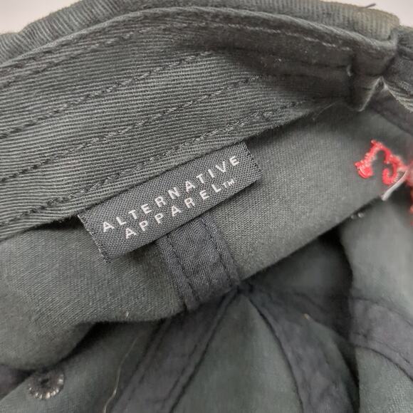 L2 Data Collection Slideback Baseball Cap Black One Size Alternative Apparel - Picture 9 of 10